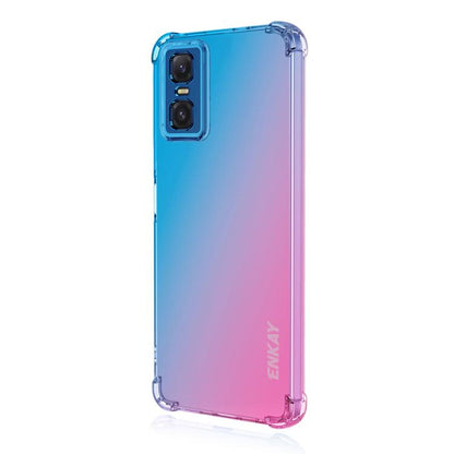 ENKAY Hat-Prince Gradient Airbag TPU Phone Case, For Infinix Note Edge 5G, For Infinix Note 60 / 60 Pro 5G, For Infinix Hot 60 5G / Hot 60i 4G, For Infinix GT 30 Pro 5G, For Infinix Note 50 4G / Note 50 Pro 4G, For Infinix Hot 50 Pro                   ...