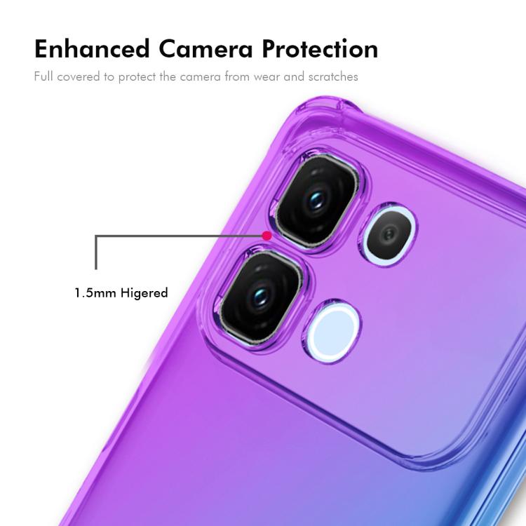 ENKAY Hat-Prince Gradient Airbag TPU Phone Case, For Infinix Note Edge 5G, For Infinix Note 60 / 60 Pro 5G, For Infinix Hot 60 5G / Hot 60i 4G, For Infinix GT 30 Pro 5G, For Infinix Note 50 4G / Note 50 Pro 4G, For Infinix Hot 50 Pro                   ...