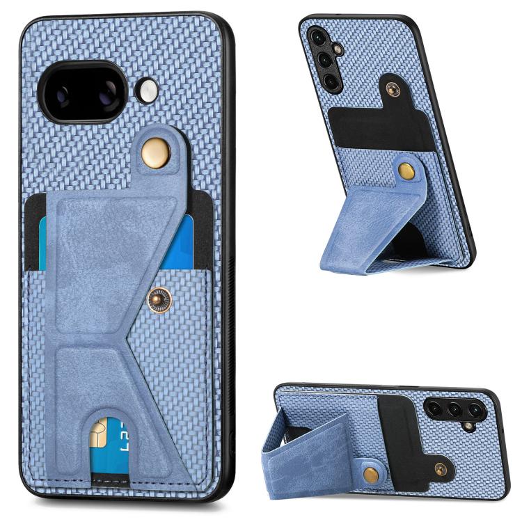 Carbon Fiber Wallet Flip Card K-shaped Holder Phone Case, For Google Pixel 11 Pro XL, For Google Pixel 11, For Google Pixel 11 Pro, For Google Pixel 10a, For Google Pixel 10 Pro XL, For Google Pixel 9a, For Google Pixel 9 Pro XL                        ...