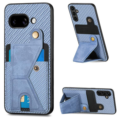 Carbon Fiber Wallet Flip Card K-shaped Holder Phone Case, For Google Pixel 11 Pro XL, For Google Pixel 11, For Google Pixel 11 Pro, For Google Pixel 10a, For Google Pixel 10 Pro XL, For Google Pixel 9a, For Google Pixel 9 Pro XL                        ...