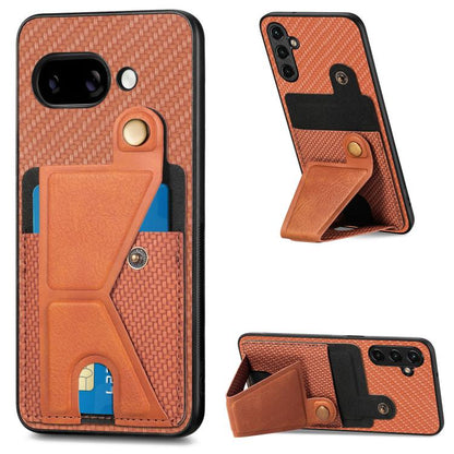 Carbon Fiber Wallet Flip Card K-shaped Holder Phone Case, For Google Pixel 11 Pro XL, For Google Pixel 11, For Google Pixel 11 Pro, For Google Pixel 10a, For Google Pixel 10 Pro XL, For Google Pixel 9a, For Google Pixel 9 Pro XL                        ...