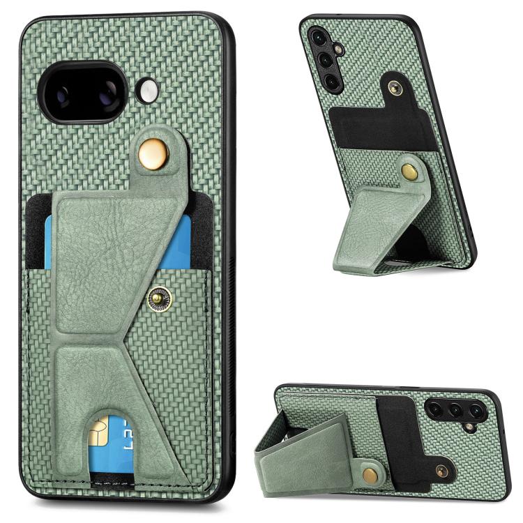 Carbon Fiber Wallet Flip Card K-shaped Holder Phone Case, For Google Pixel 11 Pro XL, For Google Pixel 11, For Google Pixel 11 Pro, For Google Pixel 10a, For Google Pixel 10 Pro XL, For Google Pixel 9a, For Google Pixel 9 Pro XL                        ...