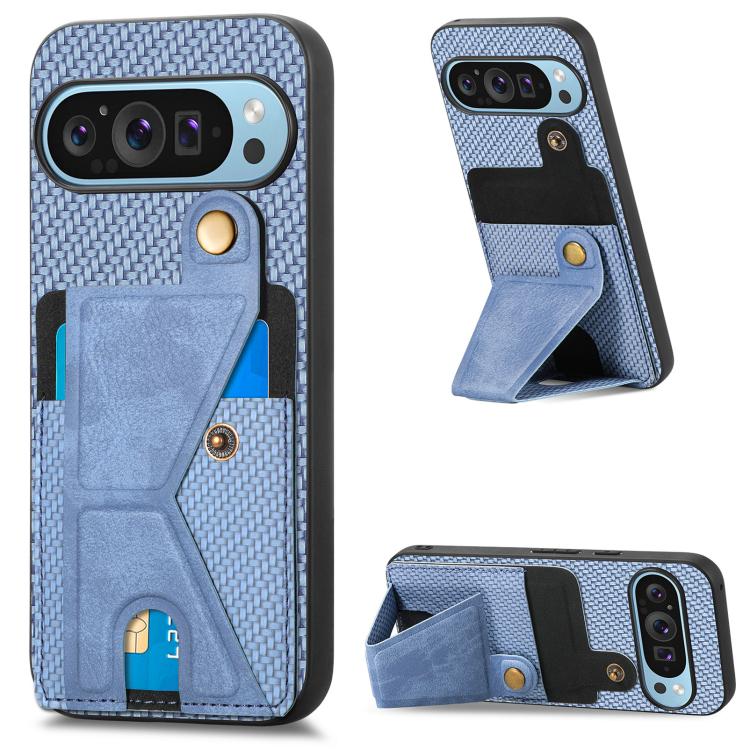 Carbon Fiber Wallet Flip Card K-shaped Holder Phone Case, For Google Pixel 11 Pro XL, For Google Pixel 11, For Google Pixel 11 Pro, For Google Pixel 10a, For Google Pixel 10 Pro XL, For Google Pixel 9a, For Google Pixel 9 Pro XL                        ...