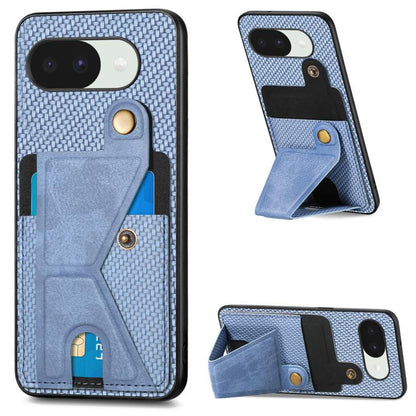 Carbon Fiber Wallet Flip Card K-shaped Holder Phone Case, For Google Pixel 11 Pro XL, For Google Pixel 11, For Google Pixel 11 Pro, For Google Pixel 10a, For Google Pixel 10 Pro XL, For Google Pixel 9a, For Google Pixel 9 Pro XL                        ...