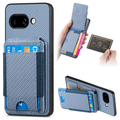 Carbon Fiber Vertical Flip Wallet Stand Phone Case, For Google Pixel 11 Pro XL, For Google Pixel 11, For Google Pixel 11 Pro, For Google Pixel 10a, For Google Pixel 10 Pro XL, For Google Pixel 9a, For Google Pixel 9 Pro XL, For Google Pixel 10 / 10 Pro...