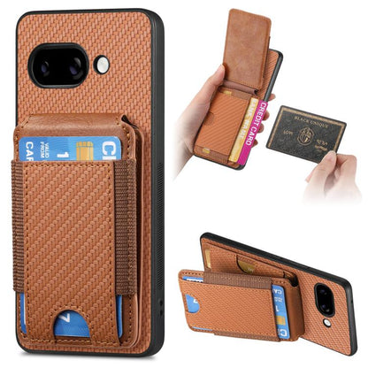 Carbon Fiber Vertical Flip Wallet Stand Phone Case, For Google Pixel 11 Pro XL, For Google Pixel 11, For Google Pixel 11 Pro, For Google Pixel 10a, For Google Pixel 10 Pro XL, For Google Pixel 9a, For Google Pixel 9 Pro XL, For Google Pixel 10 / 10 Pro...