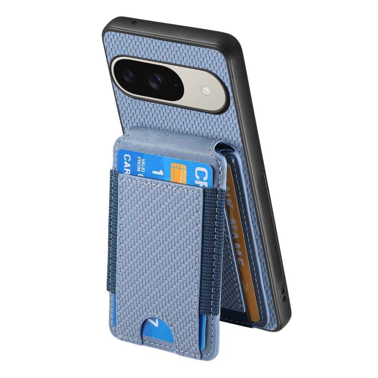 Carbon Fiber Vertical Flip Wallet Stand Phone Case, For Google Pixel 11 Pro XL, For Google Pixel 11, For Google Pixel 11 Pro, For Google Pixel 10a, For Google Pixel 10 Pro XL, For Google Pixel 9a, For Google Pixel 9 Pro XL, For Google Pixel 10 / 10 Pro...