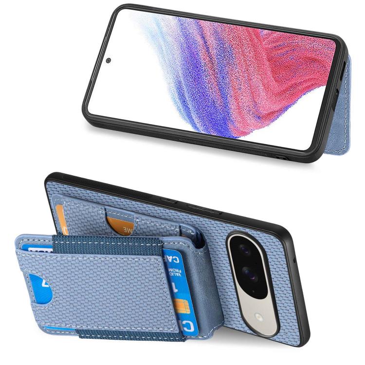 Carbon Fiber Vertical Flip Wallet Stand Phone Case, For Google Pixel 11 Pro XL, For Google Pixel 11, For Google Pixel 11 Pro, For Google Pixel 10a, For Google Pixel 10 Pro XL, For Google Pixel 9a, For Google Pixel 9 Pro XL, For Google Pixel 10 / 10 Pro...