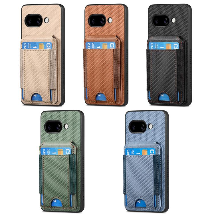 Carbon Fiber Vertical Flip Wallet Stand Phone Case, For Google Pixel 11 Pro XL, For Google Pixel 11, For Google Pixel 11 Pro, For Google Pixel 10a, For Google Pixel 10 Pro XL, For Google Pixel 9a, For Google Pixel 9 Pro XL, For Google Pixel 10 / 10 Pro...