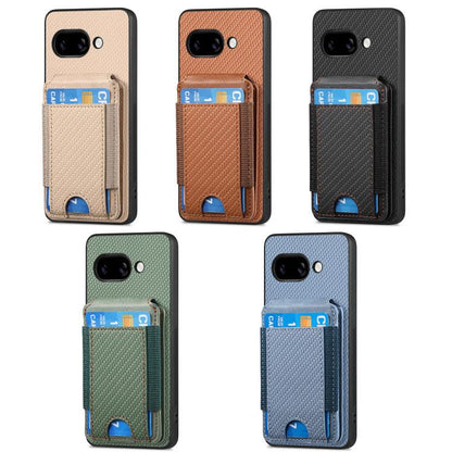 Carbon Fiber Vertical Flip Wallet Stand Phone Case, For Google Pixel 11 Pro XL, For Google Pixel 11, For Google Pixel 11 Pro, For Google Pixel 10a, For Google Pixel 10 Pro XL, For Google Pixel 9a, For Google Pixel 9 Pro XL, For Google Pixel 10 / 10 Pro...