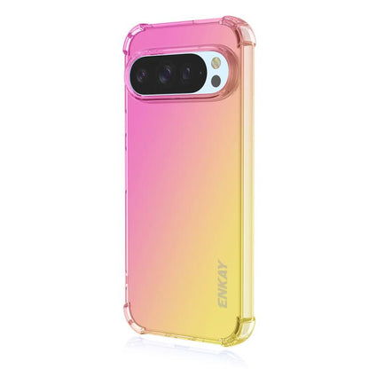 ENKAY Hat-Prince Gradient Airbag TPU Phone Case, For Google Pixel 11a, For Google Pixel 10 Pro XL, For Google Pixel 9a, For Google Pixel 9 Pro XL, For Google Pixel 10 / 10 Pro, For Google Pixel 9 / 9 Pro