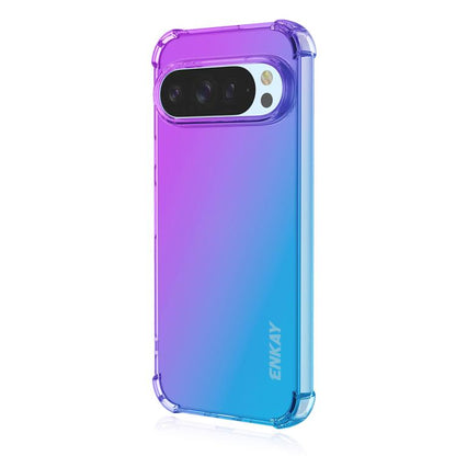 ENKAY Hat-Prince Gradient Airbag TPU Phone Case, For Google Pixel 11a, For Google Pixel 10 Pro XL, For Google Pixel 9a, For Google Pixel 9 Pro XL, For Google Pixel 10 / 10 Pro, For Google Pixel 9 / 9 Pro