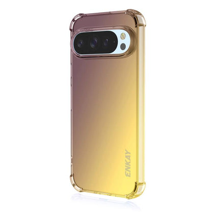 ENKAY Hat-Prince Gradient Airbag TPU Phone Case, For Google Pixel 11a, For Google Pixel 10 Pro XL, For Google Pixel 9a, For Google Pixel 9 Pro XL, For Google Pixel 10 / 10 Pro, For Google Pixel 9 / 9 Pro