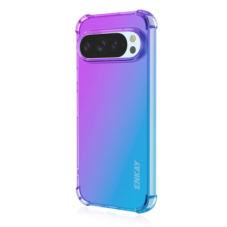 ENKAY Hat-Prince Gradient Airbag TPU Phone Case, For Google Pixel 11a, For Google Pixel 10 Pro XL, For Google Pixel 9a, For Google Pixel 9 Pro XL, For Google Pixel 10 / 10 Pro, For Google Pixel 9 / 9 Pro