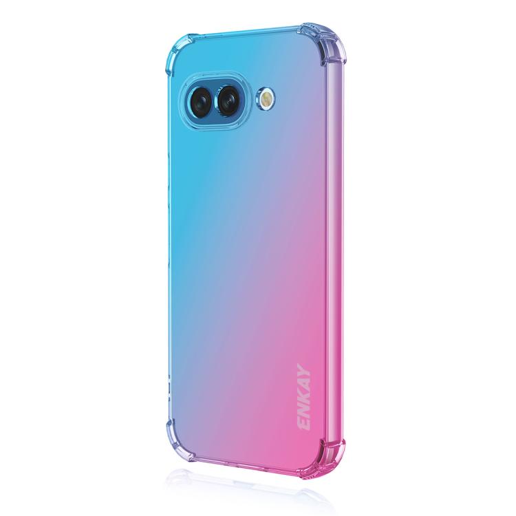 ENKAY Hat-Prince Gradient Airbag TPU Phone Case, For Google Pixel 11a, For Google Pixel 10 Pro XL, For Google Pixel 9a, For Google Pixel 9 Pro XL, For Google Pixel 10 / 10 Pro, For Google Pixel 9 / 9 Pro
