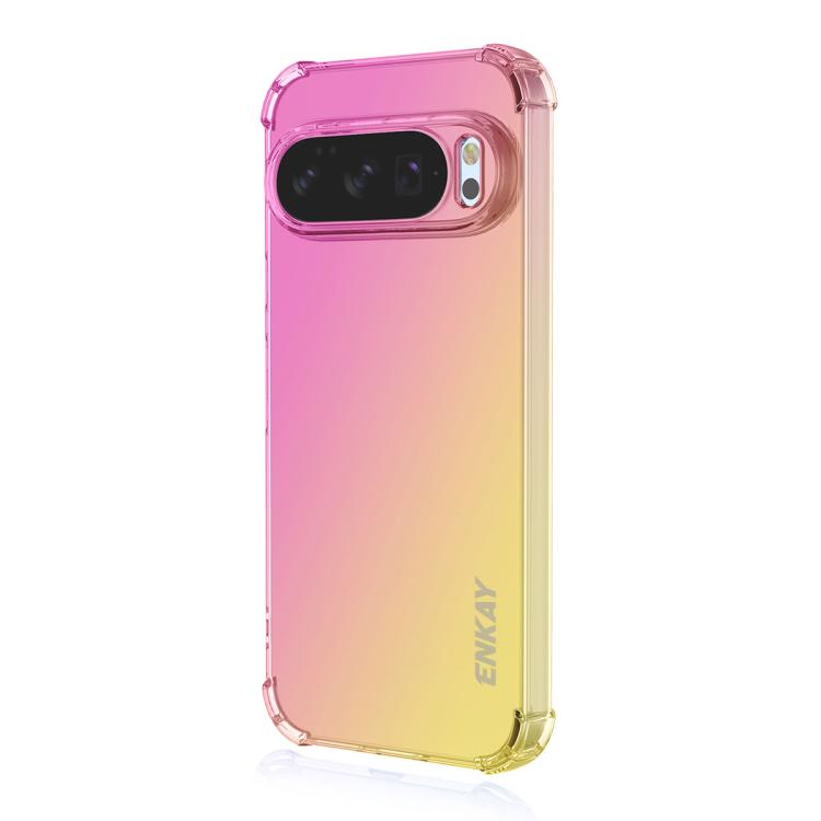 ENKAY Hat-Prince Gradient Airbag TPU Phone Case, For Google Pixel 11a, For Google Pixel 10 Pro XL, For Google Pixel 9a, For Google Pixel 9 Pro XL, For Google Pixel 10 / 10 Pro, For Google Pixel 9 / 9 Pro