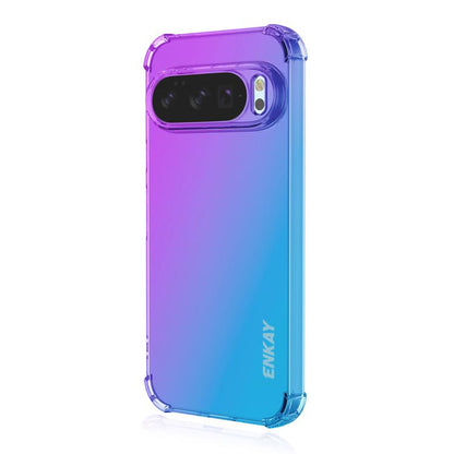 ENKAY Hat-Prince Gradient Airbag TPU Phone Case, For Google Pixel 11a, For Google Pixel 10 Pro XL, For Google Pixel 9a, For Google Pixel 9 Pro XL, For Google Pixel 10 / 10 Pro, For Google Pixel 9 / 9 Pro