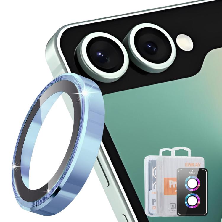 ENKAY Hat-Prince 9H Rear Camera Lens Aluminium Alloy Tempered Glass Film, For Galaxy S26 FE, For Galaxy Z Fold8 Ultra 5G, For Galaxy Z Flip8 5G, For Galaxy A27 5G, For Galaxy S25 FE 5G, For Galaxy Z Fold7, For Galaxy Z Flip7, For Galaxy A37 / A57