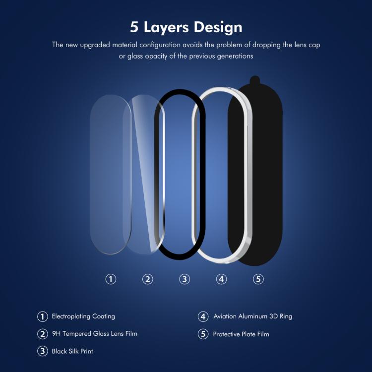 ENKAY Hat-Prince 9H Rear Camera Lens Aluminium Alloy Tempered Glass Film, For Galaxy S26 FE, For Galaxy Z Fold8 Ultra 5G, For Galaxy Z Flip8 5G, For Galaxy A27 5G, For Galaxy S25 FE 5G, For Galaxy Z Fold7, For Galaxy Z Flip7, For Galaxy A37 / A57