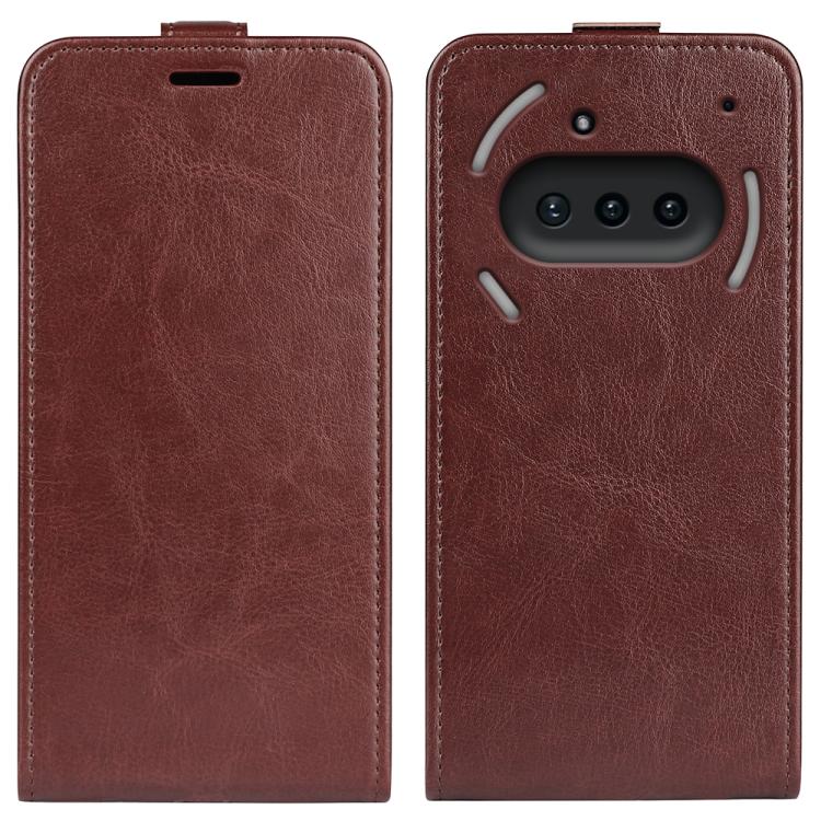 R64 Texture Single Vertical Flip Leather Phone Case, For Nothing Phone 4b, For Nothing Phone 3a Lite, For Nothing Phone 3a, For Nothing Phone 3a Pro