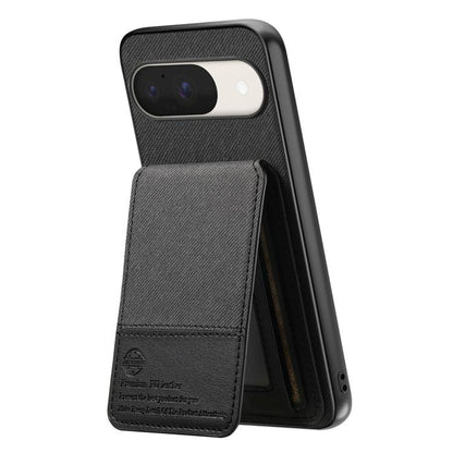 Twill Fabric Leather Vertical Flip RFID Card Bag Phone Case, For Google Pixel 11 Pro XL, For Google Pixel 11, For Google Pixel 11 Pro, For Google Pixel 10a, For Google Pixel 10 Pro XL, For Google Pixel 9a, For Google Pixel 9 Pro XL                     ...