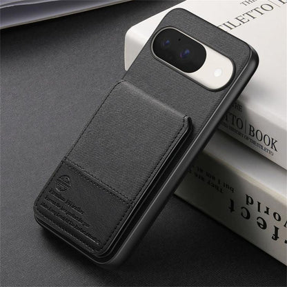 Twill Fabric Leather Vertical Flip RFID Card Bag Phone Case, For Google Pixel 11 Pro XL, For Google Pixel 11, For Google Pixel 11 Pro, For Google Pixel 10a, For Google Pixel 10 Pro XL, For Google Pixel 9a, For Google Pixel 9 Pro XL                     ...