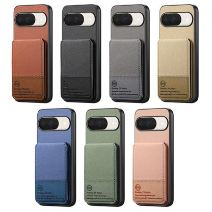 Twill Fabric Leather Vertical Flip RFID Card Bag Phone Case, For Google Pixel 11 Pro XL, For Google Pixel 11, For Google Pixel 11 Pro, For Google Pixel 10a, For Google Pixel 10 Pro XL, For Google Pixel 9a, For Google Pixel 9 Pro XL                     ...