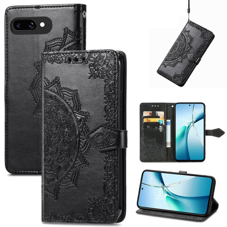 Mandala Flower Embossed Leather Phone Case, For Google Pixel 11 Pro XL, For Google Pixel 10a, For Google Pixel 10 Pro XL, For Google Pixel 9a, For Google Pixel 9 Pro XL, For Google Pixel 11 / 11 Pro, For Google Pixel 10 / 10 Pro                        ...