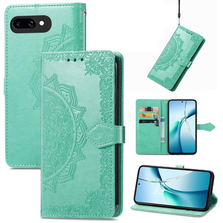 Mandala Flower Embossed Leather Phone Case, For Google Pixel 11 Pro XL, For Google Pixel 10a, For Google Pixel 10 Pro XL, For Google Pixel 9a, For Google Pixel 9 Pro XL, For Google Pixel 11 / 11 Pro, For Google Pixel 10 / 10 Pro                        ...