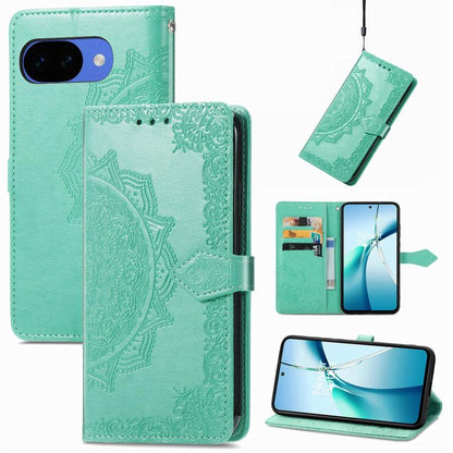 Mandala Flower Embossed Leather Phone Case, For Google Pixel 11 Pro XL, For Google Pixel 10a, For Google Pixel 10 Pro XL, For Google Pixel 9a, For Google Pixel 9 Pro XL, For Google Pixel 11 / 11 Pro, For Google Pixel 10 / 10 Pro                        ...