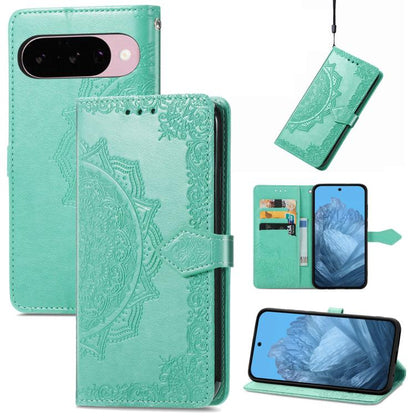 Mandala Flower Embossed Leather Phone Case, For Google Pixel 11 Pro XL, For Google Pixel 10a, For Google Pixel 10 Pro XL, For Google Pixel 9a, For Google Pixel 9 Pro XL, For Google Pixel 11 / 11 Pro, For Google Pixel 10 / 10 Pro                        ...