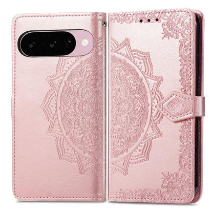 Mandala Flower Embossed Leather Phone Case, For Google Pixel 11 Pro XL, For Google Pixel 10a, For Google Pixel 10 Pro XL, For Google Pixel 9a, For Google Pixel 9 Pro XL, For Google Pixel 11 / 11 Pro, For Google Pixel 10 / 10 Pro                        ...