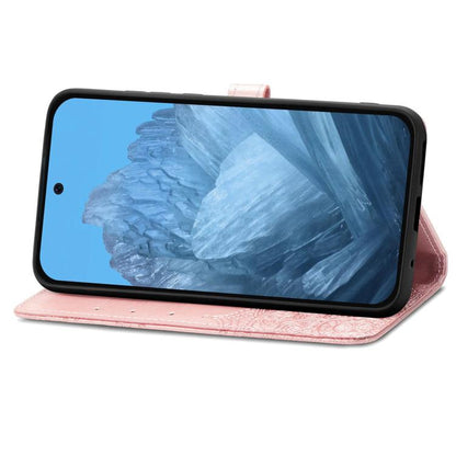 Mandala Flower Embossed Leather Phone Case, For Google Pixel 11 Pro XL, For Google Pixel 10a, For Google Pixel 10 Pro XL, For Google Pixel 9a, For Google Pixel 9 Pro XL, For Google Pixel 11 / 11 Pro, For Google Pixel 10 / 10 Pro                        ...