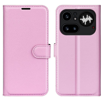 Litchi Texture Horizontal Flip Leather Phone Case with Holder, For Nothing Phone 4b, For Nothing Phone 4a Pro, For Nothing Phone 4a, For Nothing Phone 3a Lite, For Nothing Phone 3 5G, For Nothing Phone 3a, For Nothing Phone 3a Pro