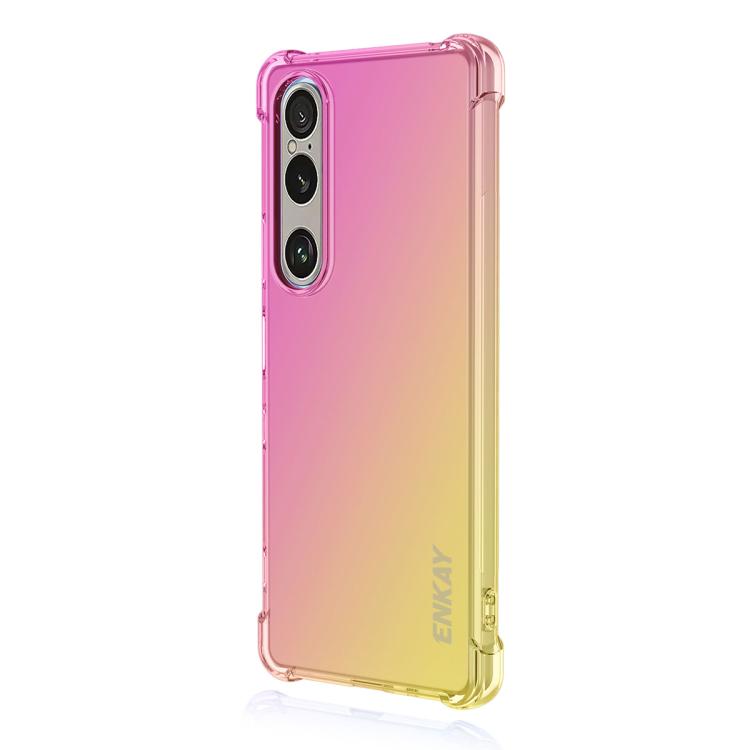 ENKAY Hat-Prince Gradient Airbag TPU Phone Case, For Sony Xperia 1 VIII, For Sony Xperia 10 VII, For Sony Xperia 1 VII