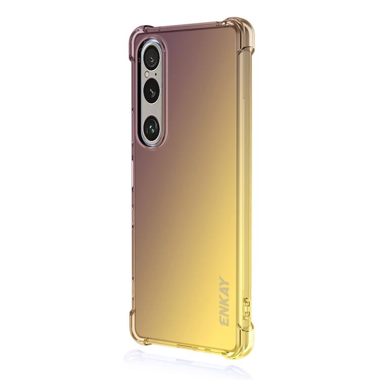 ENKAY Hat-Prince Gradient Airbag TPU Phone Case, For Sony Xperia 1 VIII, For Sony Xperia 10 VII, For Sony Xperia 1 VII