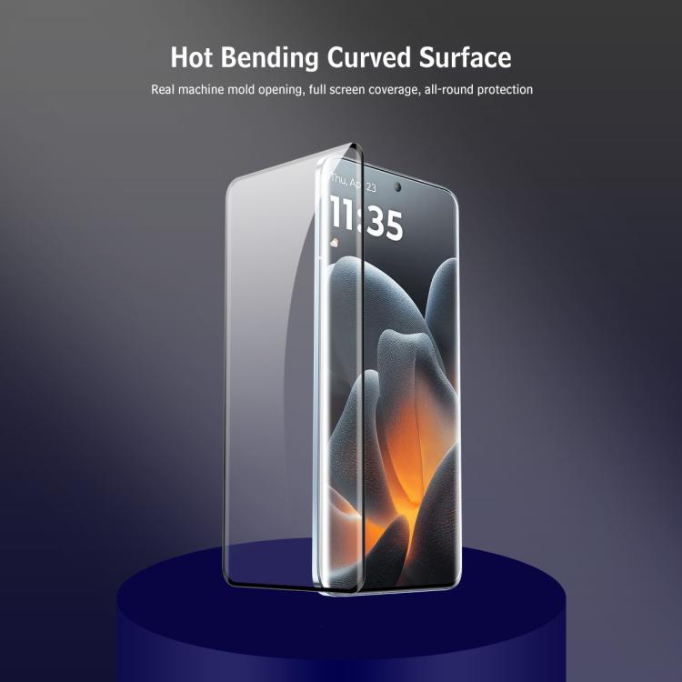 ENKAY Hat-Prince 3D Curved Heat Bending Full Coverage Tempered Glass Film, For Motorola Edge 70 Fusion / 70 Fusion+, For Motorola Edge 60 Fusion