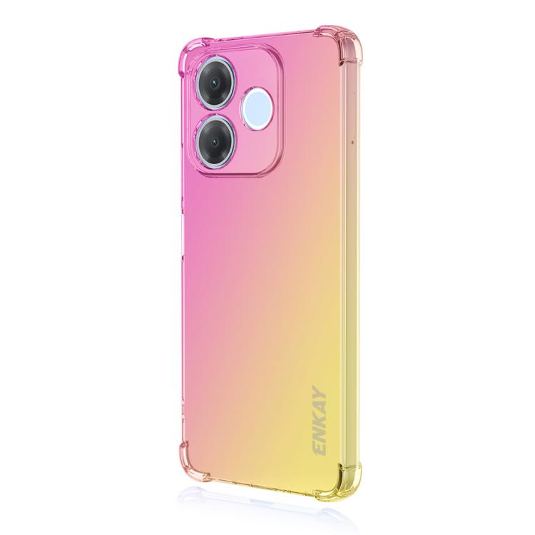 ENKAY Hat-Prince Gradient Airbag TPU Phone Case, For OPPO Reno16 F 5G Global, For OPPO Reno16 5G Global, For OPPO Reno14 F 5G, For OPPO A5 5G Global, For OPPO A6x / A6 4G / 5G, For OPPO Reno 15c / Reno15 Global, For OPPO A5 Pro 4G / 5G