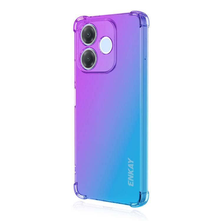 ENKAY Hat-Prince Gradient Airbag TPU Phone Case, For OPPO Reno16 F 5G Global, For OPPO Reno16 5G Global, For OPPO Reno14 F 5G, For OPPO A5 5G Global, For OPPO A6x / A6 4G / 5G, For OPPO Reno 15c / Reno15 Global, For OPPO A5 Pro 4G / 5G