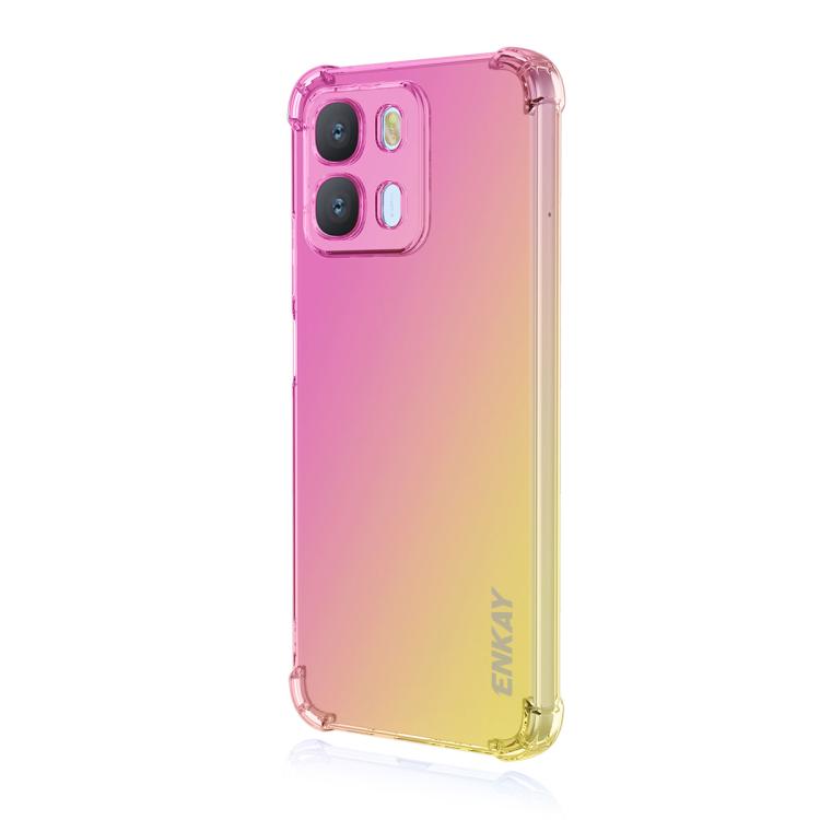 ENKAY Hat-Prince Gradient Airbag TPU Phone Case, For OPPO Reno16 F 5G Global, For OPPO Reno16 5G Global, For OPPO Reno14 F 5G, For OPPO A5 5G Global, For OPPO A6x / A6 4G / 5G, For OPPO Reno 15c / Reno15 Global, For OPPO A5 Pro 4G / 5G