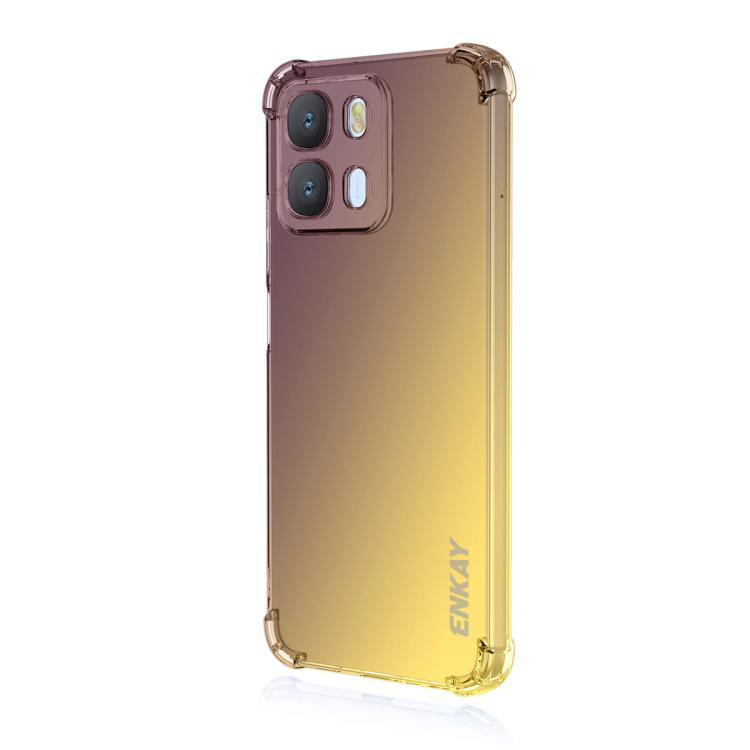 ENKAY Hat-Prince Gradient Airbag TPU Phone Case, For OPPO Reno16 F 5G Global, For OPPO Reno16 5G Global, For OPPO Reno14 F 5G, For OPPO A5 5G Global, For OPPO A6x / A6 4G / 5G, For OPPO Reno 15c / Reno15 Global, For OPPO A5 Pro 4G / 5G