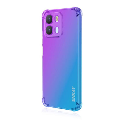ENKAY Hat-Prince Gradient Airbag TPU Phone Case, For OPPO Reno16 F 5G Global, For OPPO Reno16 5G Global, For OPPO Reno14 F 5G, For OPPO A5 5G Global, For OPPO A6x / A6 4G / 5G, For OPPO Reno 15c / Reno15 Global, For OPPO A5 Pro 4G / 5G