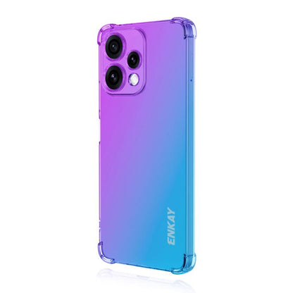 ENKAY Hat-Prince Gradient Airbag TPU Phone Case, For OPPO Reno16 F 5G Global, For OPPO Reno16 5G Global, For OPPO Reno14 F 5G, For OPPO A5 5G Global, For OPPO A6x / A6 4G / 5G, For OPPO Reno 15c / Reno15 Global, For OPPO A5 Pro 4G / 5G