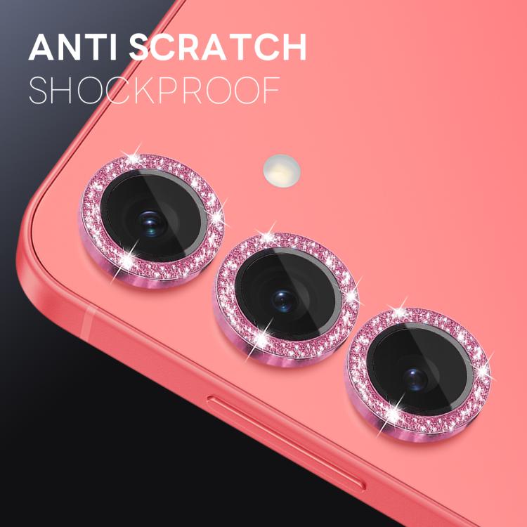 NORTHJO 1 Set Camera Lens Protector Glitter Metal Ring Film, For Galaxy S25+ 5G, For Galaxy S25 Ultra 5G