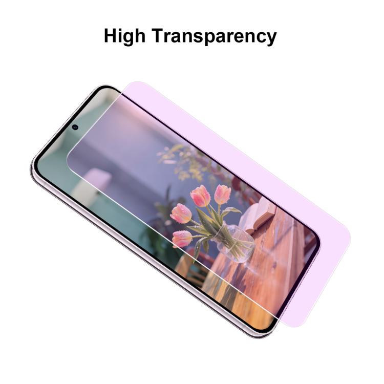 JUNSUNMAY 25 PCS/Pack Anti-Blue Light Clear Tempered Glass Film, For Redmi Note 17 Pro Global 163.5mm, For Xiaomi Poco F9 Ultra 5G, For Xiaomi Poco F9 Pro 5G, For Redmi A7 4G 171.8mm, For Redmi A7 Pro 5G 171mm, For Redmi Note 15 Pro 5G Global 163.6mm  ...