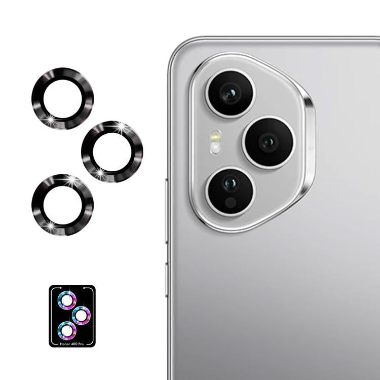 ENKAY Hat-Prince 9H Rear Camera Lens Aluminium Alloy Tempered Glass Film, For Honor 400 Pro Global