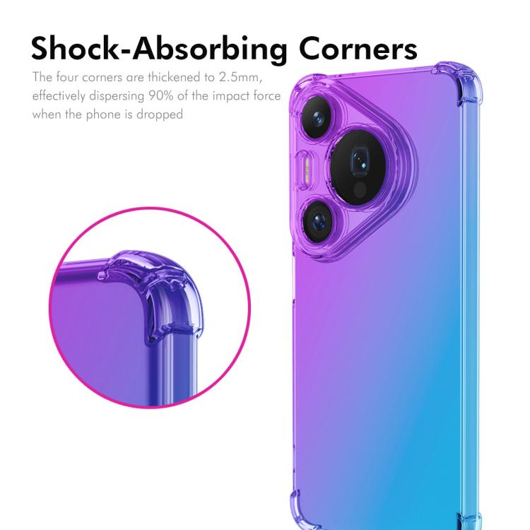 ENKAY Hat-Prince Gradient Airbag TPU Phone Case, For Huawei Pura 90 Pro, For Huawei Pura 90, For Huawei Pura 80 Ultra, For Huawei Pura 80, For Huawei nova 14 Pro, For Huawei nova 14, For Huawei Pura 80 Pro / 80 Pro+, For Huawei Enjoy 80 / Nova Y73