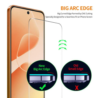 2pcs ENKAY 9H Big Arc Edge High Aluminum-silicon Tempered Glass Film, For Infinix Smart 20, For Infinix Note 60 Pro, For Infinix Note 60, For Infinix Hot 60 Pro, For Infinix GT 30 Pro, For Infinix Smart 10 / 10 Plus