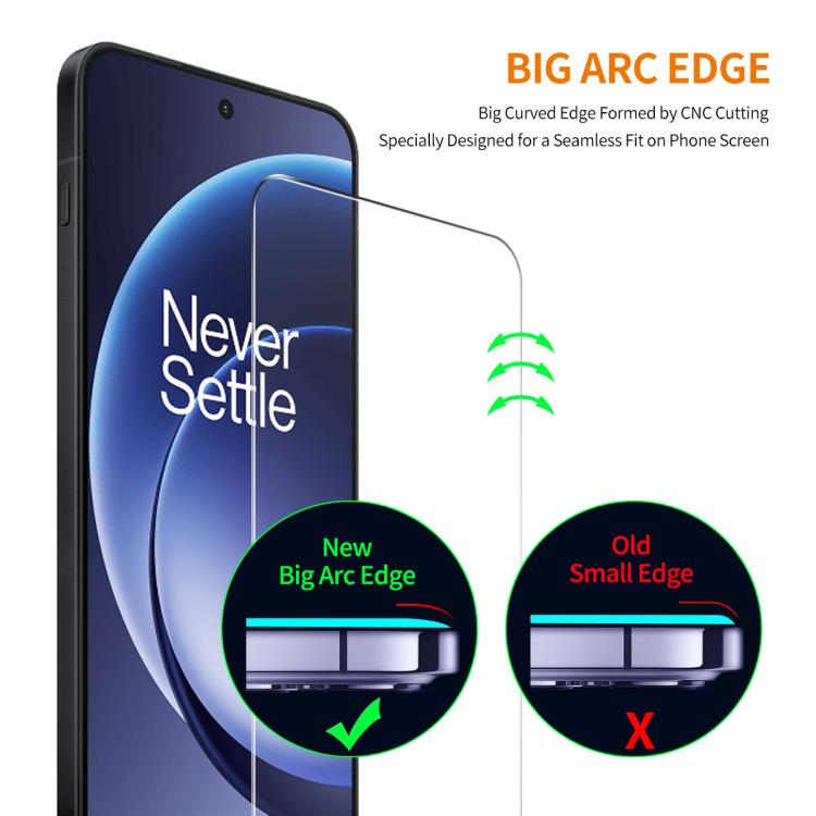 2pcs ENKAY 9H Big Arc Edge High Aluminum-silicon Tempered Glass Film, For OnePlus Nord CE6 Lite, For OnePlus Nord CE6, For OnePlus Ace 5 Ultra, For OnePlus Ace 5 Racing, For OnePlus Nord CE5