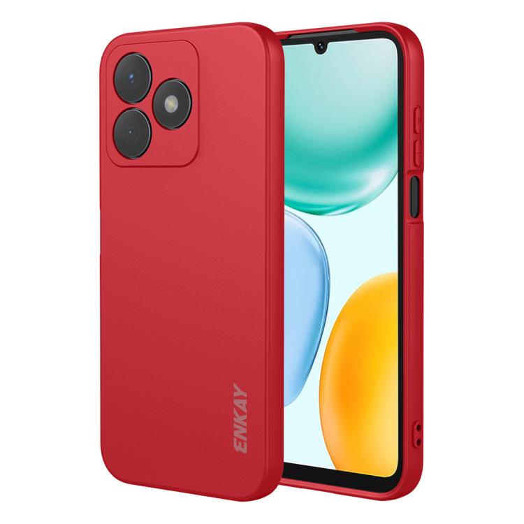 ENKAY Hat-Prince Liquid Silicone Shockproof Soft Phone Case, For Honor X5c / X5c Plus